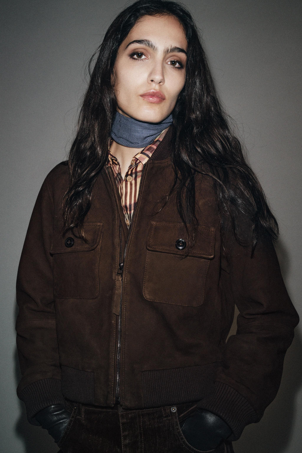 ZW COLLECTION LIMITED EDITION SUEDE LEATHER BOMBER JACKET