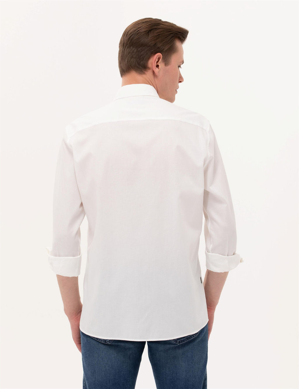 Haki Regular Fit Uzun Kollu G_mlek - Pierre cardin фото 5