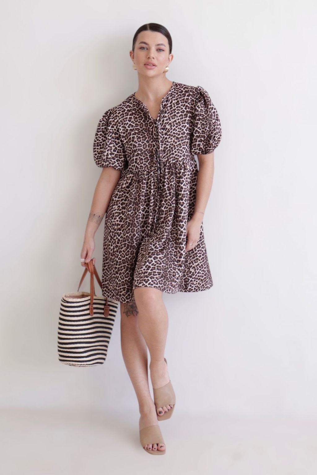 Martichelli Платье с анималистичным принтом  фото 11