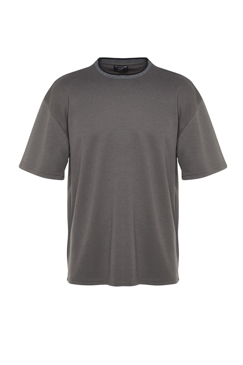 TRENDYOL MAN Premium Tas Oversize/Genis Kesim Triko Bantl? Dokulu Pike T-Shirt TMNSS23TS00079 - Trendyolmilla фото 14