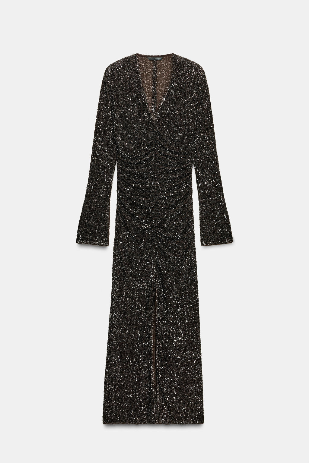 ZW COLLECTION SEQUINNED DRESS WITH SHOULDER PADS