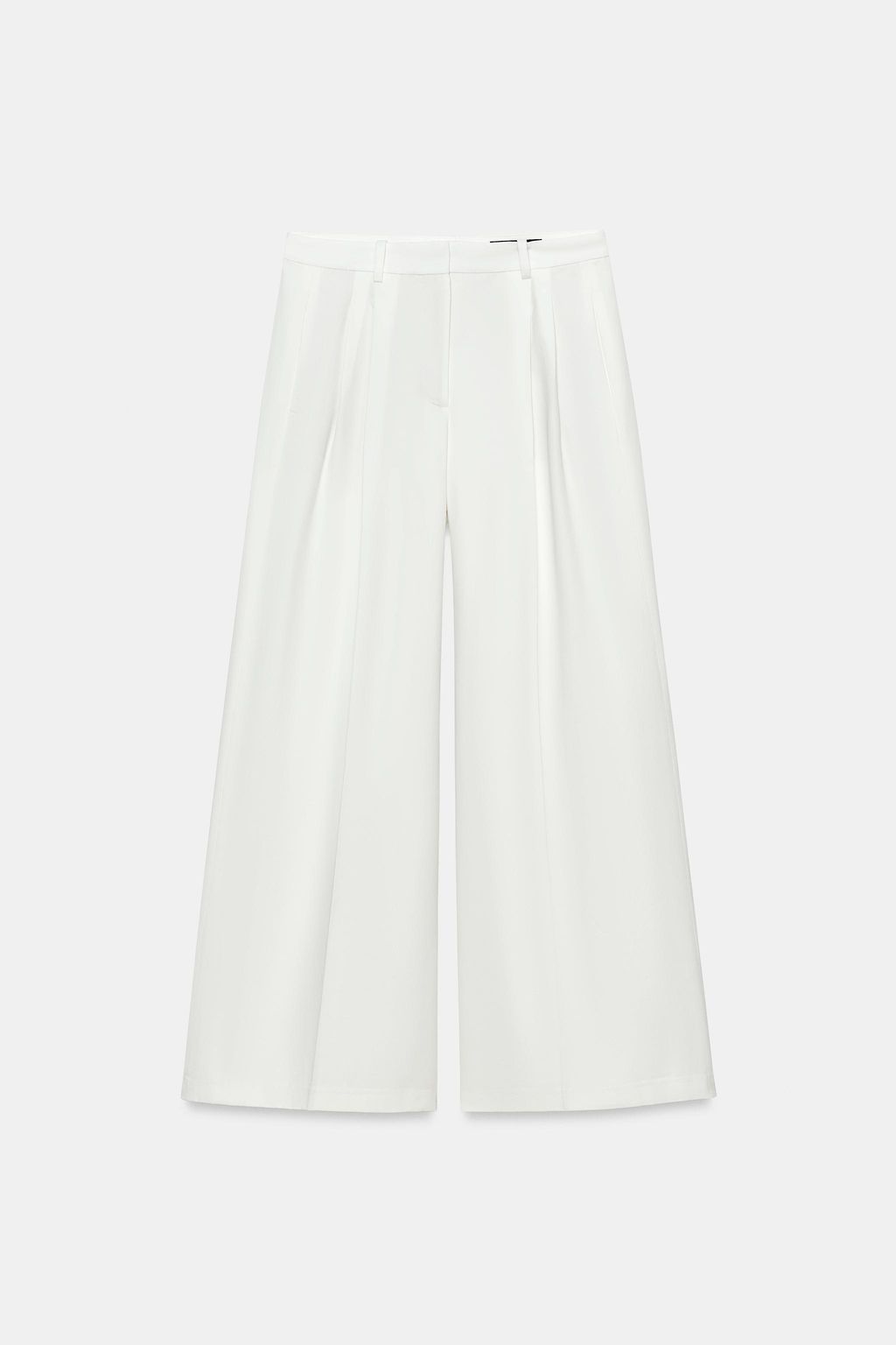 PANTAL?N WIDE LEG PLIEGUES ZW COLLECTION / Blanco - Zara фото 2