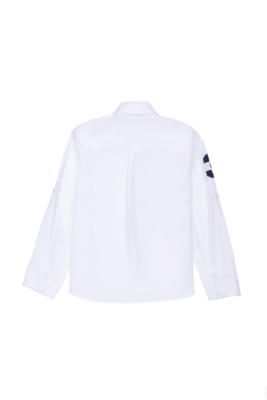 Белая рубашка с длинным рукавом для мальчика - U.s. polo assn фото 3
