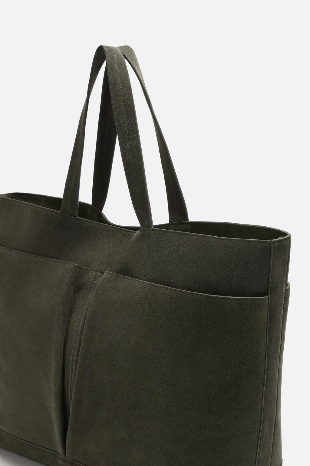LEATHER SHOPPER BAG - Zara фото 3