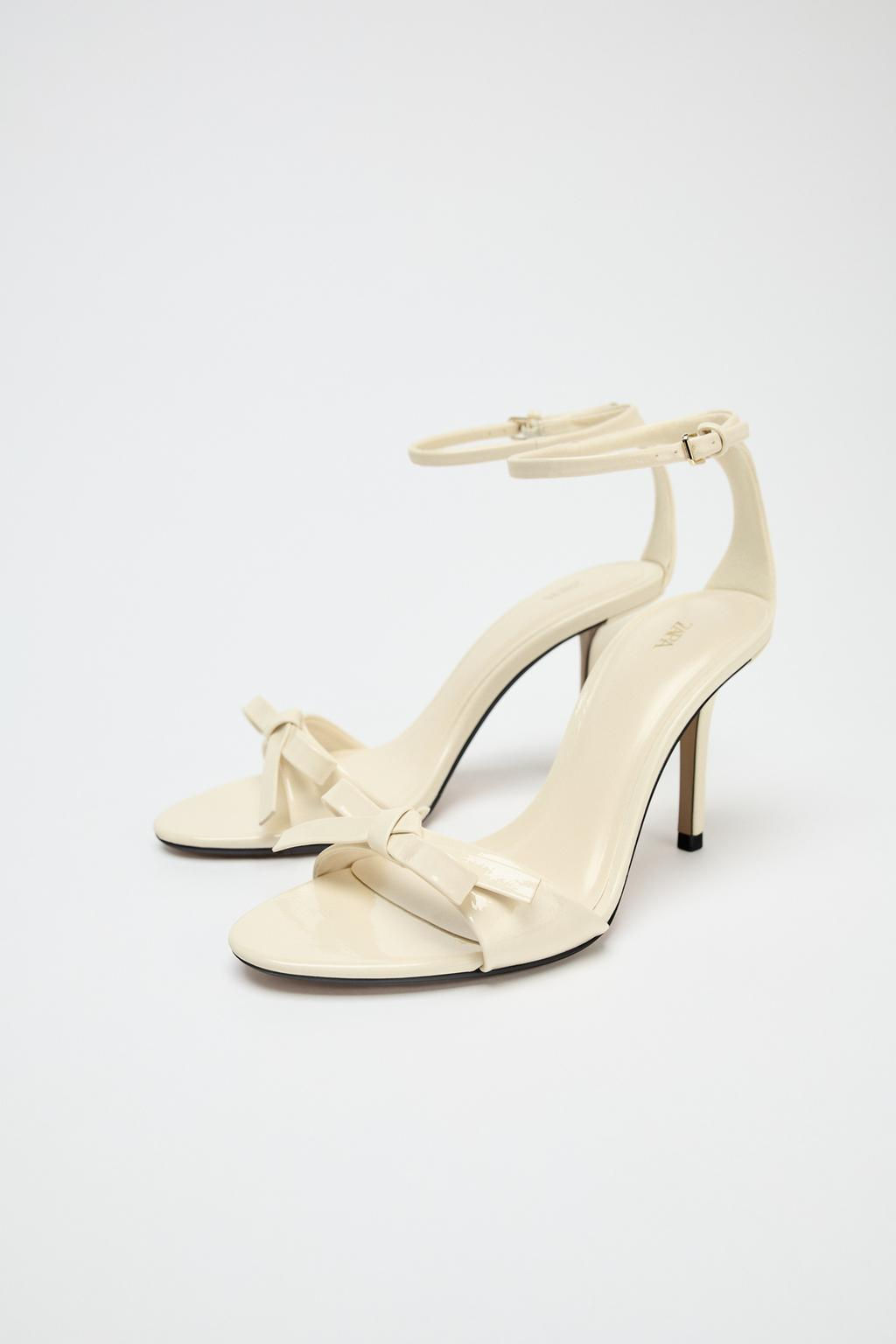 BOW HEELED SANDALS - Zara фото 3