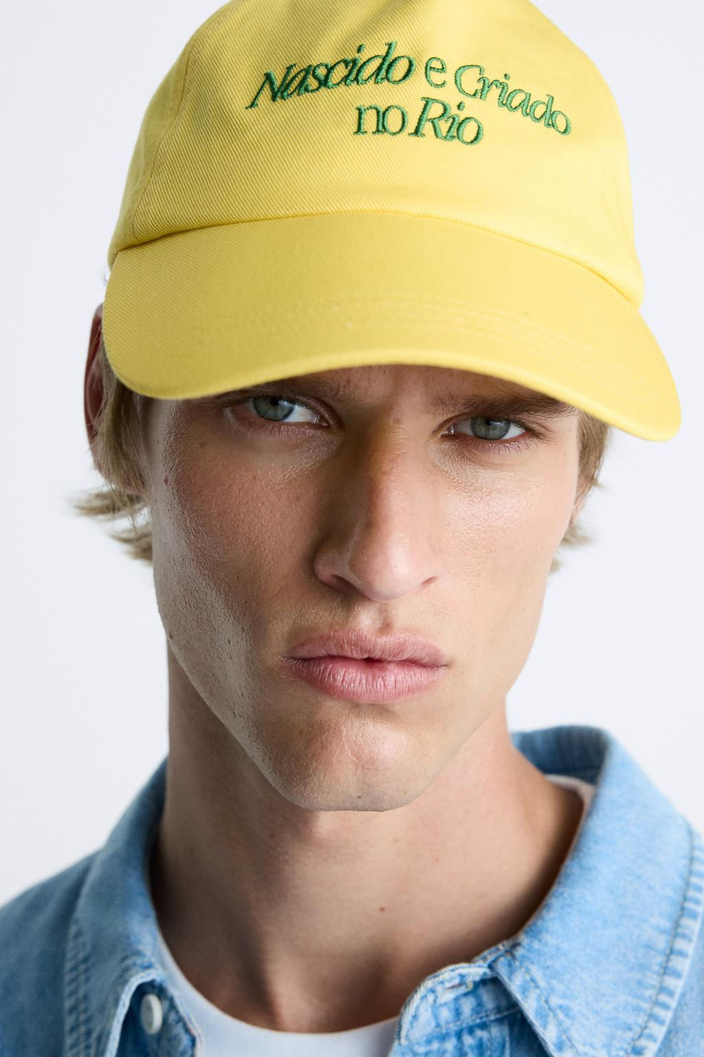 CAP WITH CONTRAST EMBROIDERY - Zara фото 4