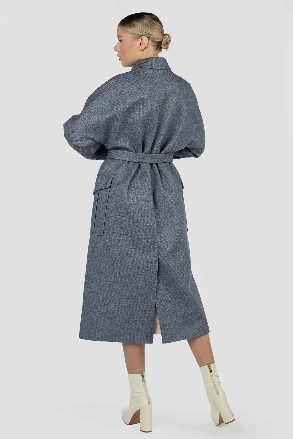 01-12088 Пальто женское демисезонное (пояс) - El podio фото 5