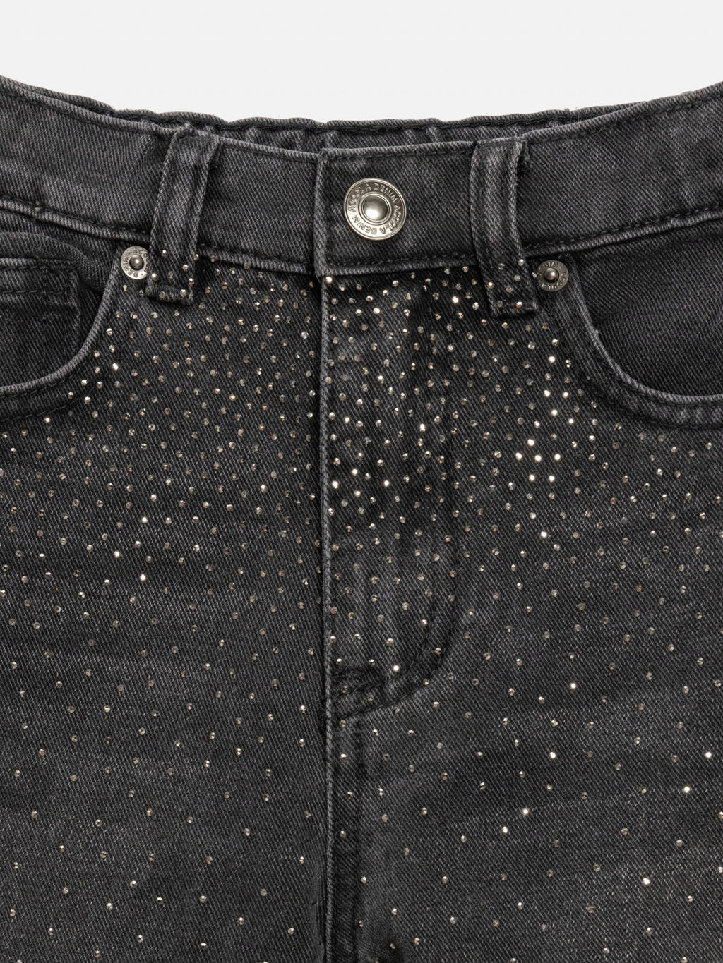 ACOOLA / Брюки джинсовые детские для девочек Olan темно-серый фото 5