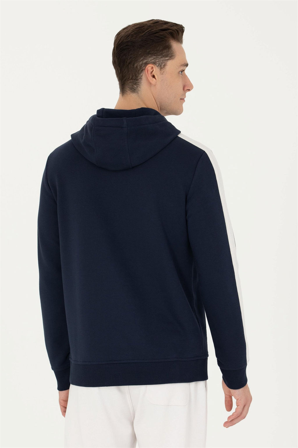 U. S. Polo Assn Мужская темно-синяя толстовка с капюшоном - U.s. polo assn фото 5