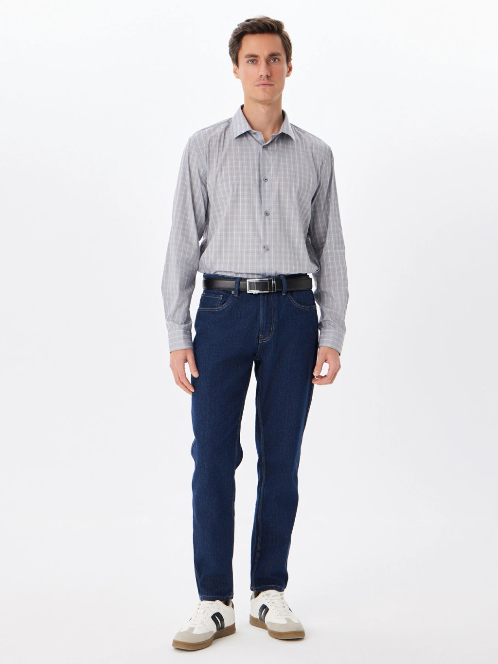 Сорочка мужская длинный рукав GREG 335/238/180/ZN/1p STRETCH  фото 6