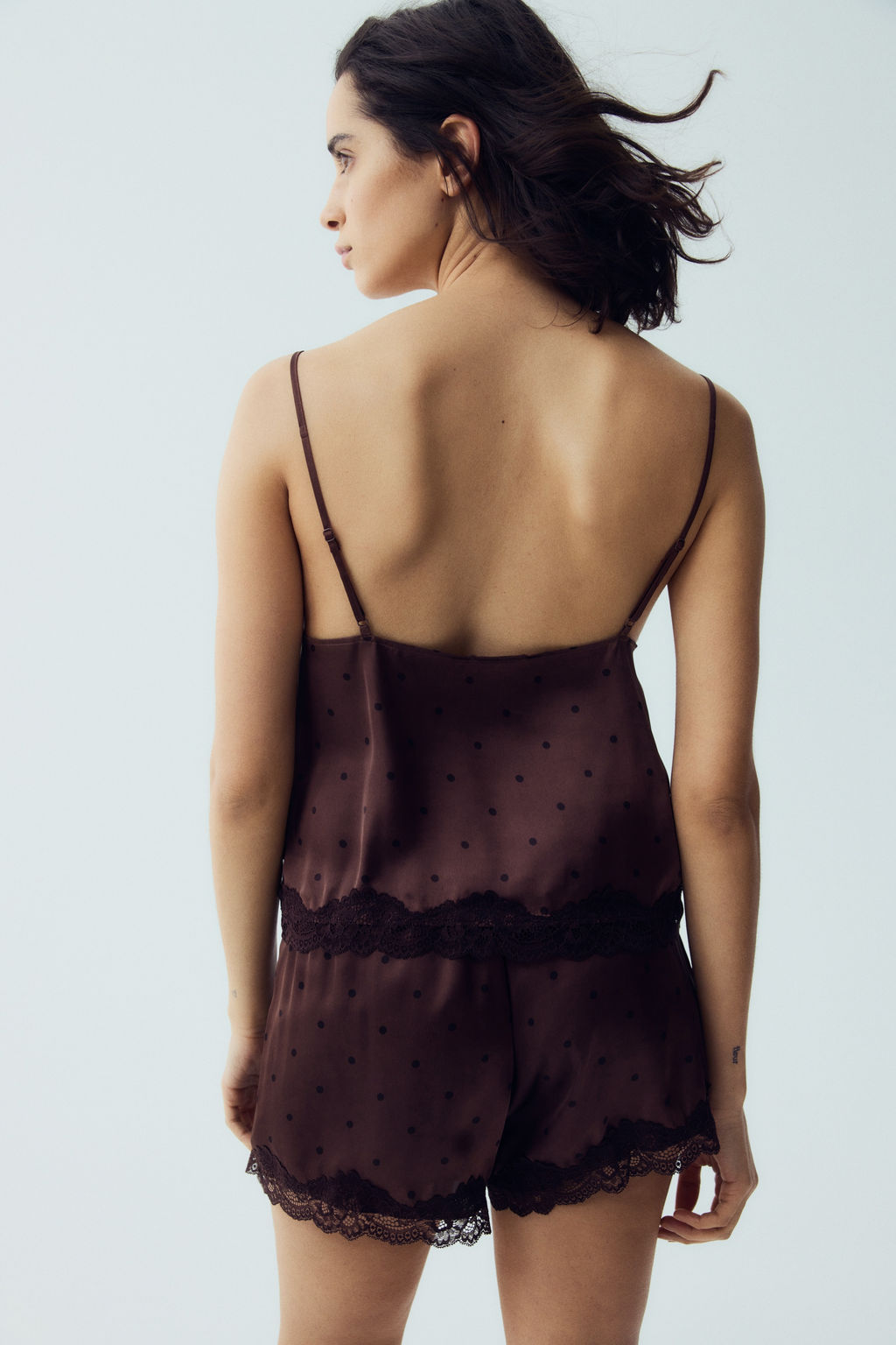 Pijama de sat?n con encaje - H&m фото 10