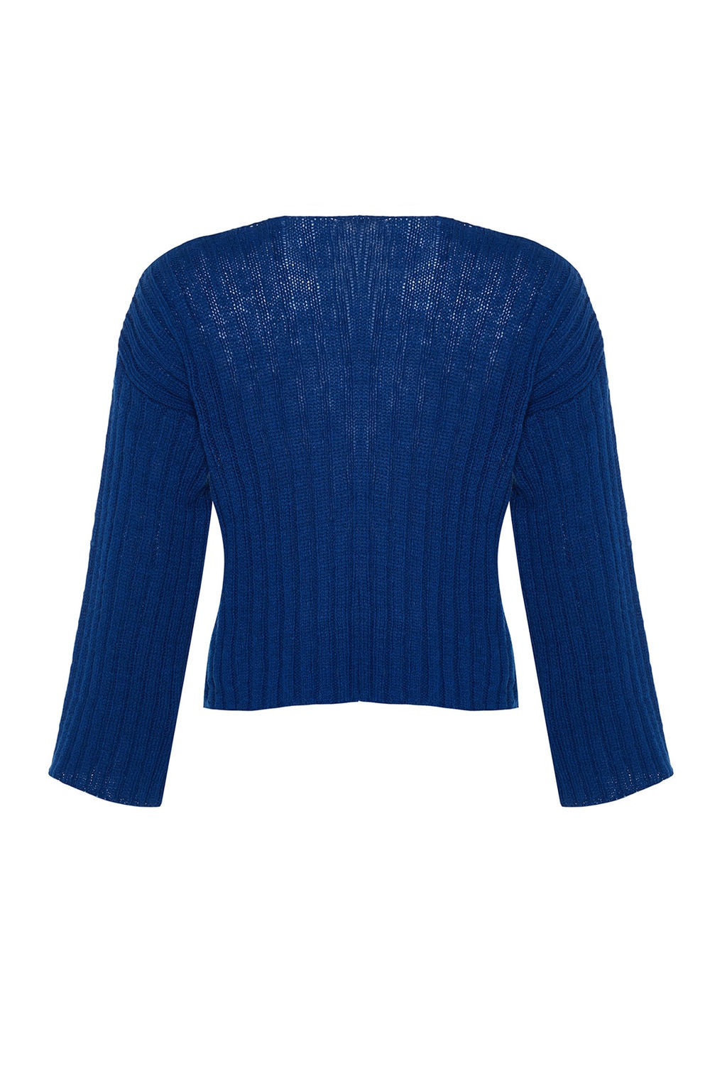 Saks Merserize Gorunumlu Yunlu Genis Kal?p Basic Triko Kazak TWOAW23KZ01844