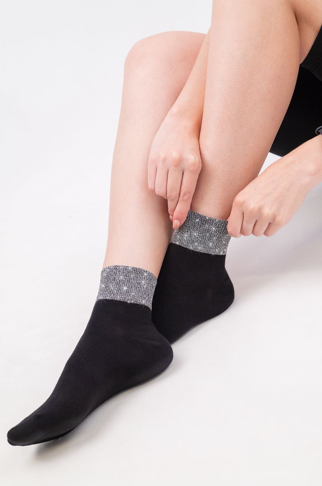 Женские носки с люрексом Happy Fox  фото 3