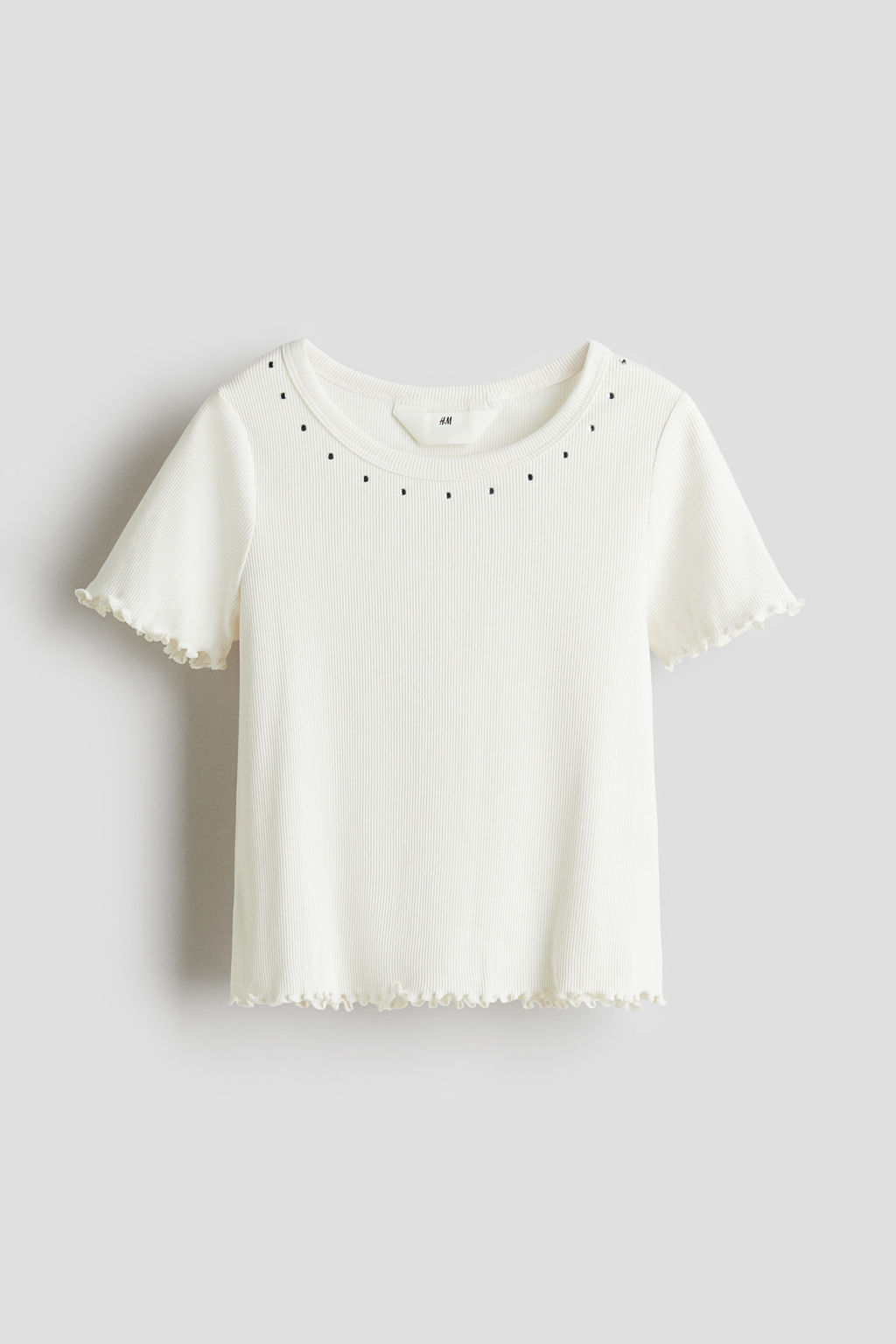 Top de algod?n con detalles decorativos - H&m фото 2