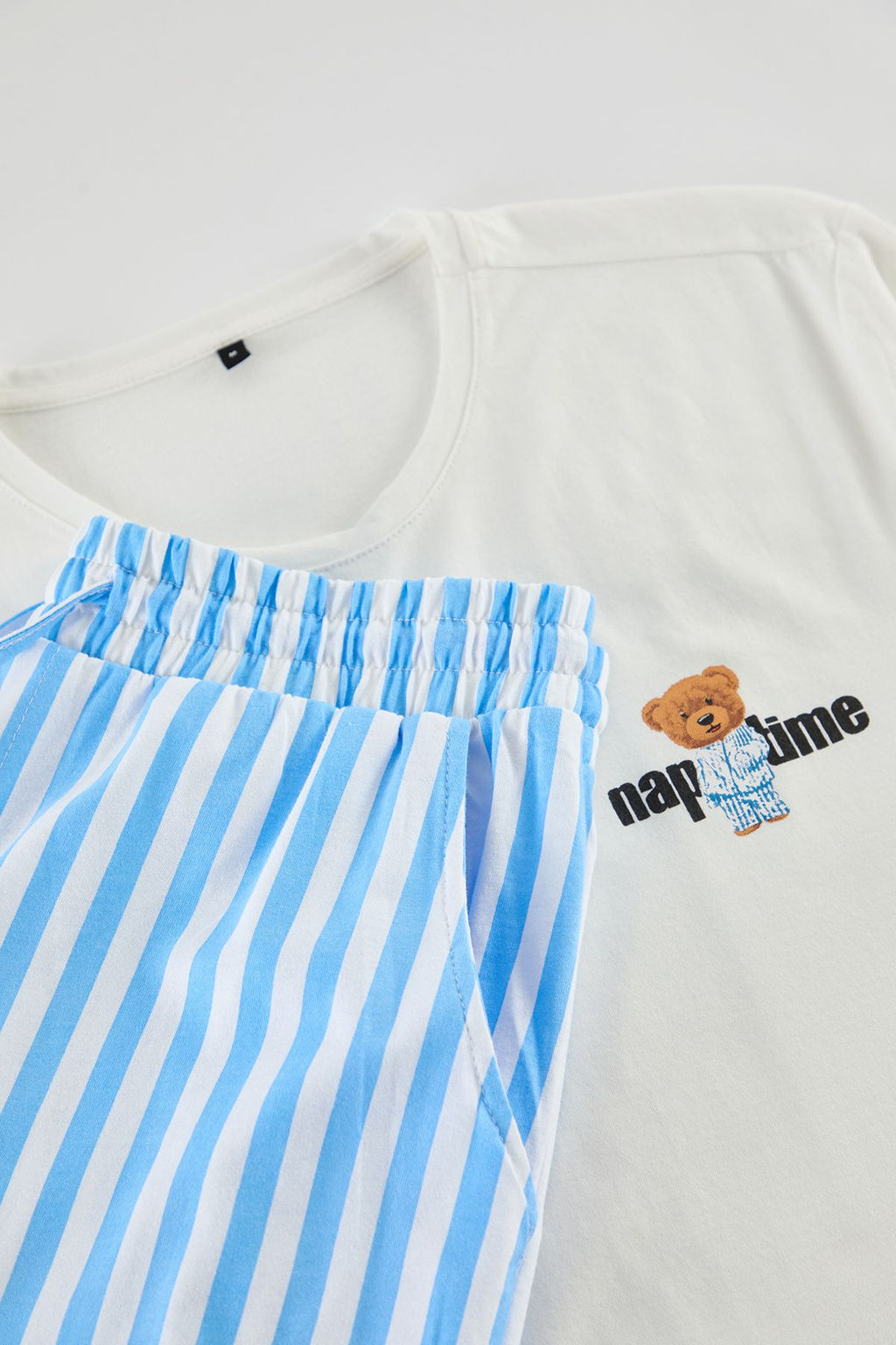 TRENDYOL MAN Bej - Kahve Regular Fit Cizgili Couple/Cift orme Pijama Tam?m? TMNAW25PT00049 - Trendyolmilla фото 8