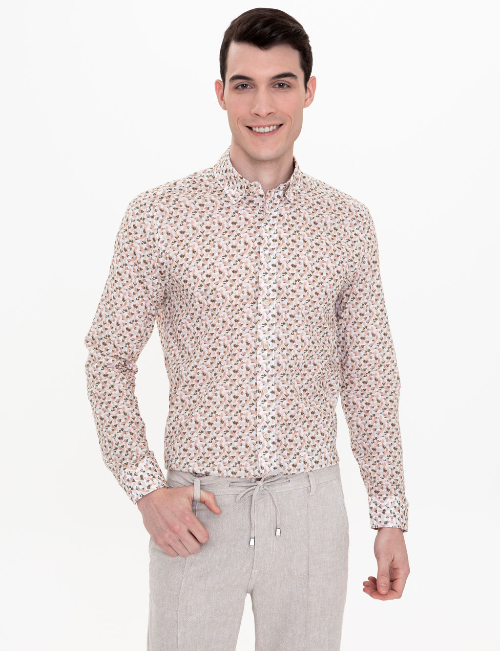Haki Regular Fit Uzun Kollu G_mlek