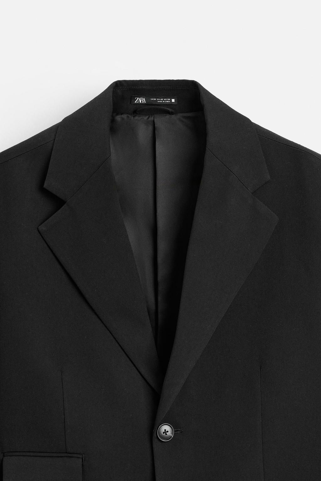 TEXTURED TWILL BLAZER - Zara фото 6