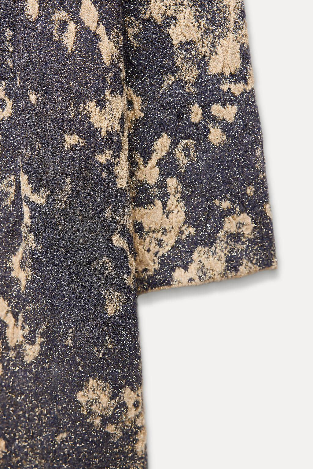 KNIT JACQUARD COAT - Zara фото 9