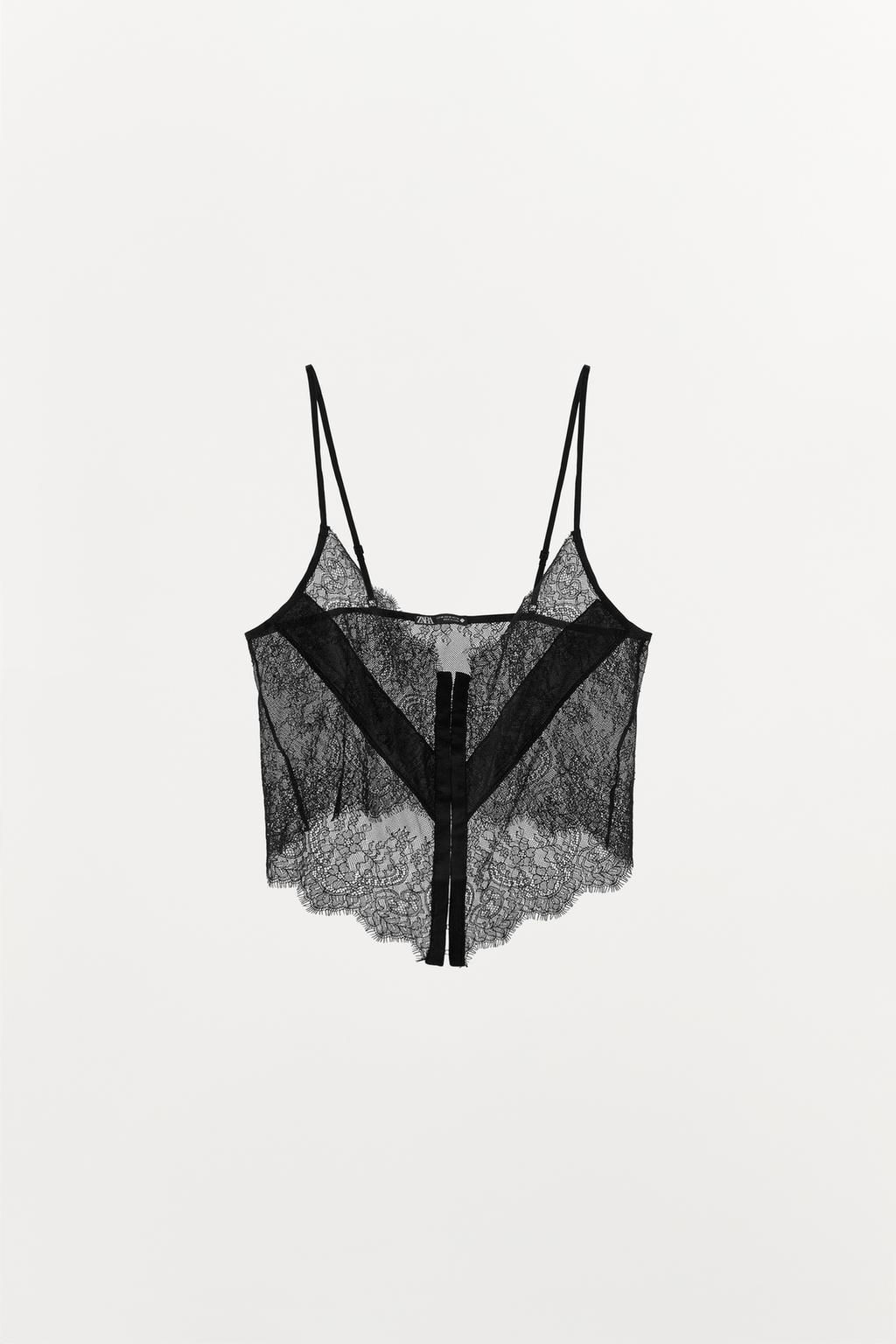 ASYMMETRIC LACE TOP - Zara фото 4