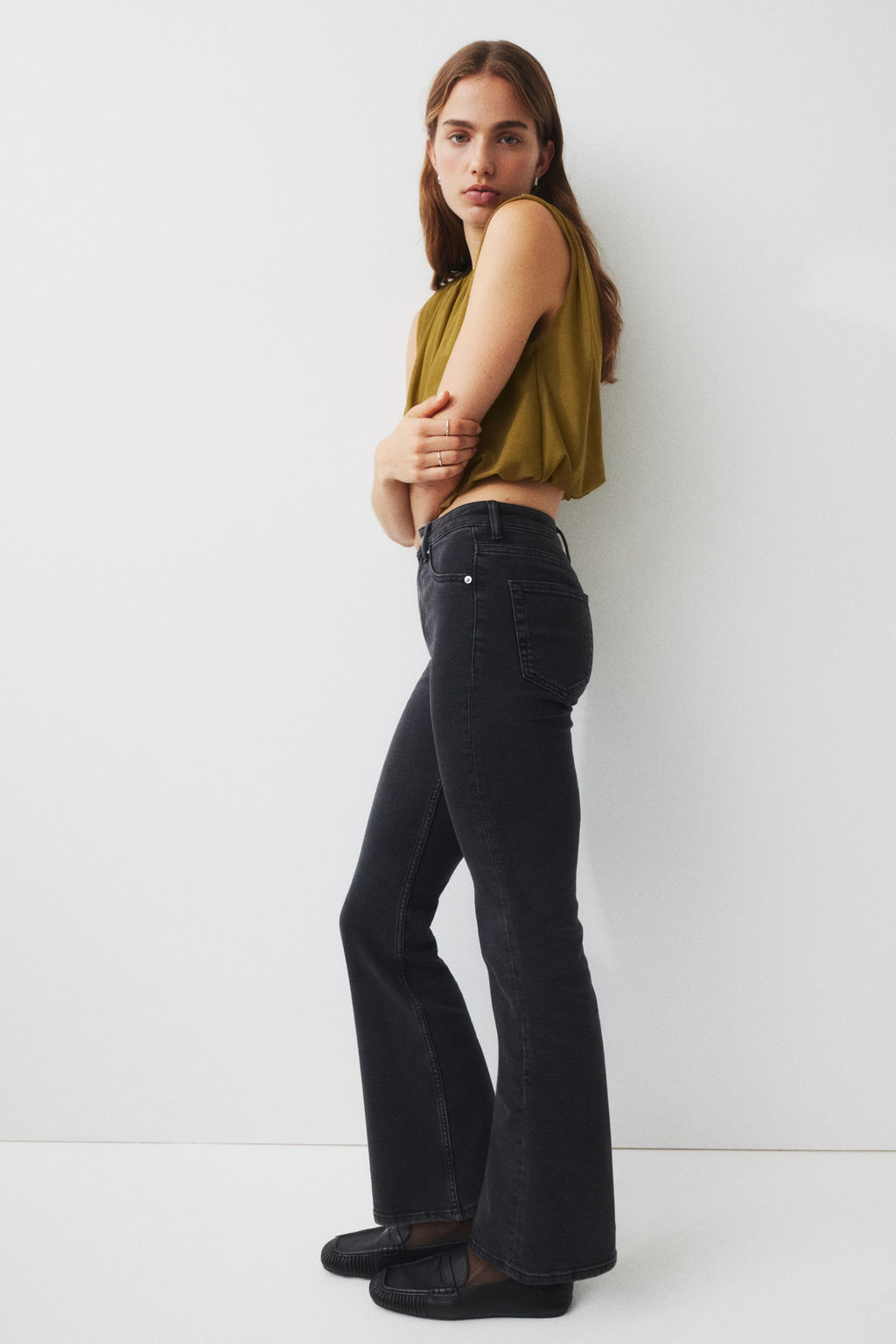 Top de malla drapeado - H&m фото 7