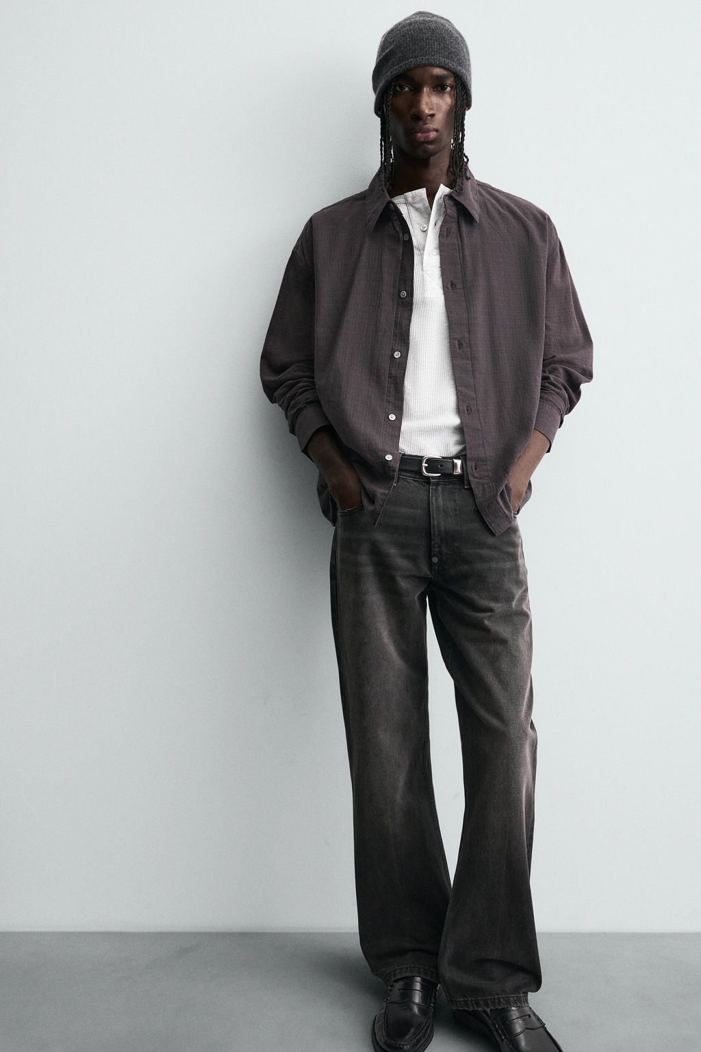 RELAXED FIT CHECK SHIRT - Zara фото 7