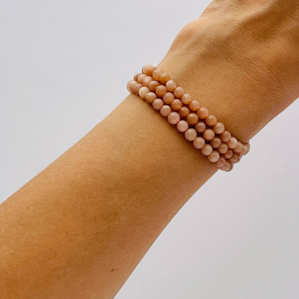 Бусины для рукоделия из Лунного камня (Индия)