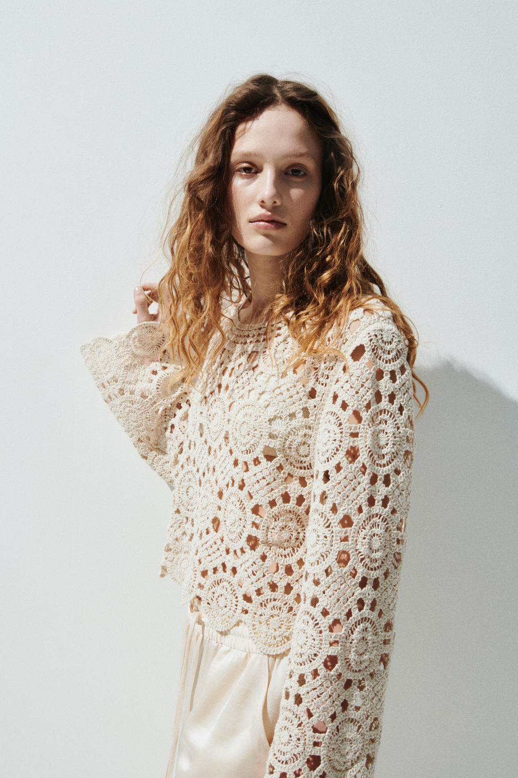 Top en punto calado efecto crochet - H&m фото 5