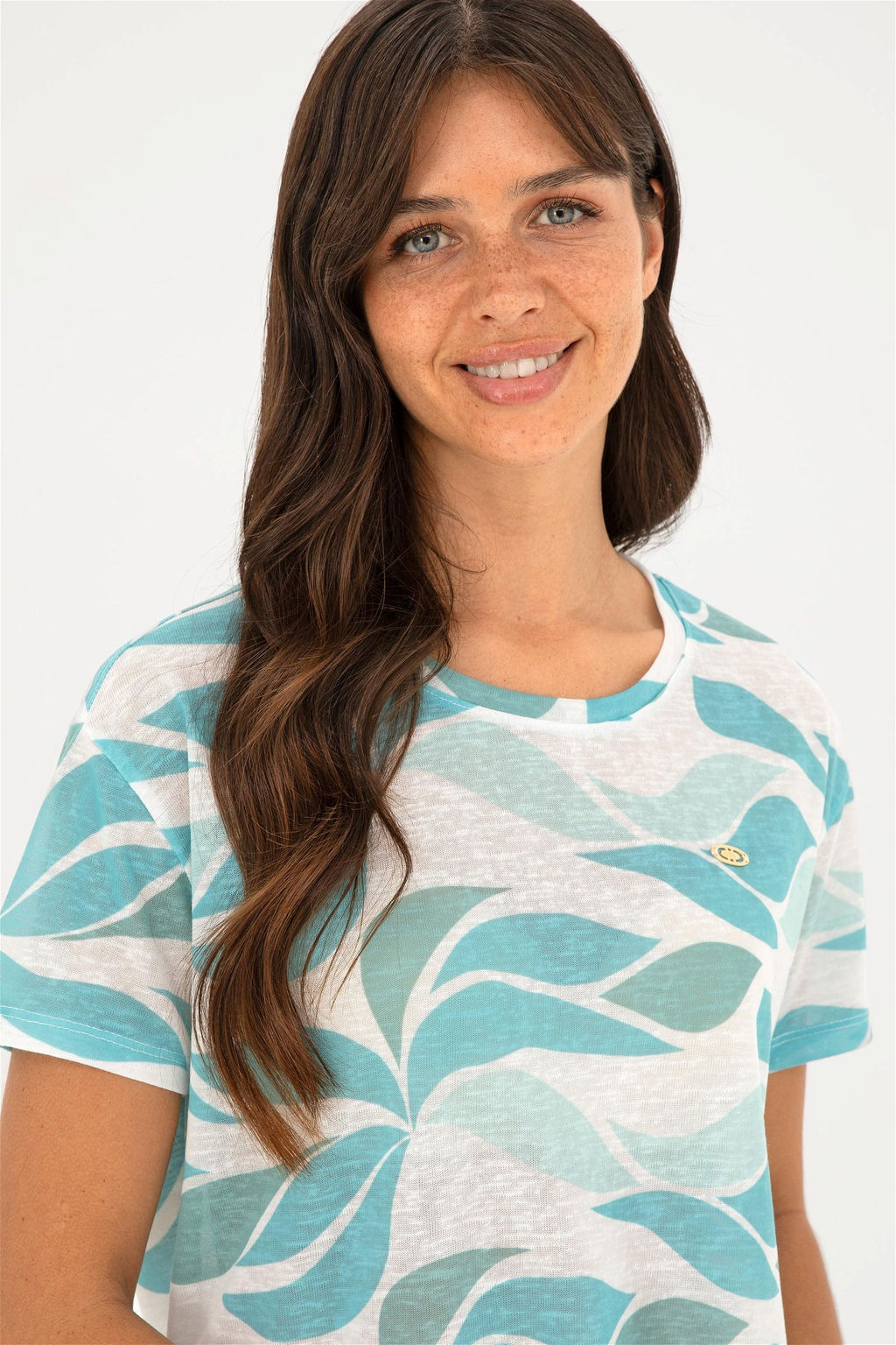 U. S. Polo Assn / Женская мятная футболка с круглым вырезом - U.s. polo assn фото 2