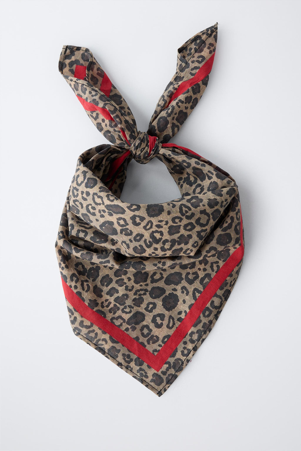SQUARE ANIMAL PRINT BANDANA - Zara фото 4