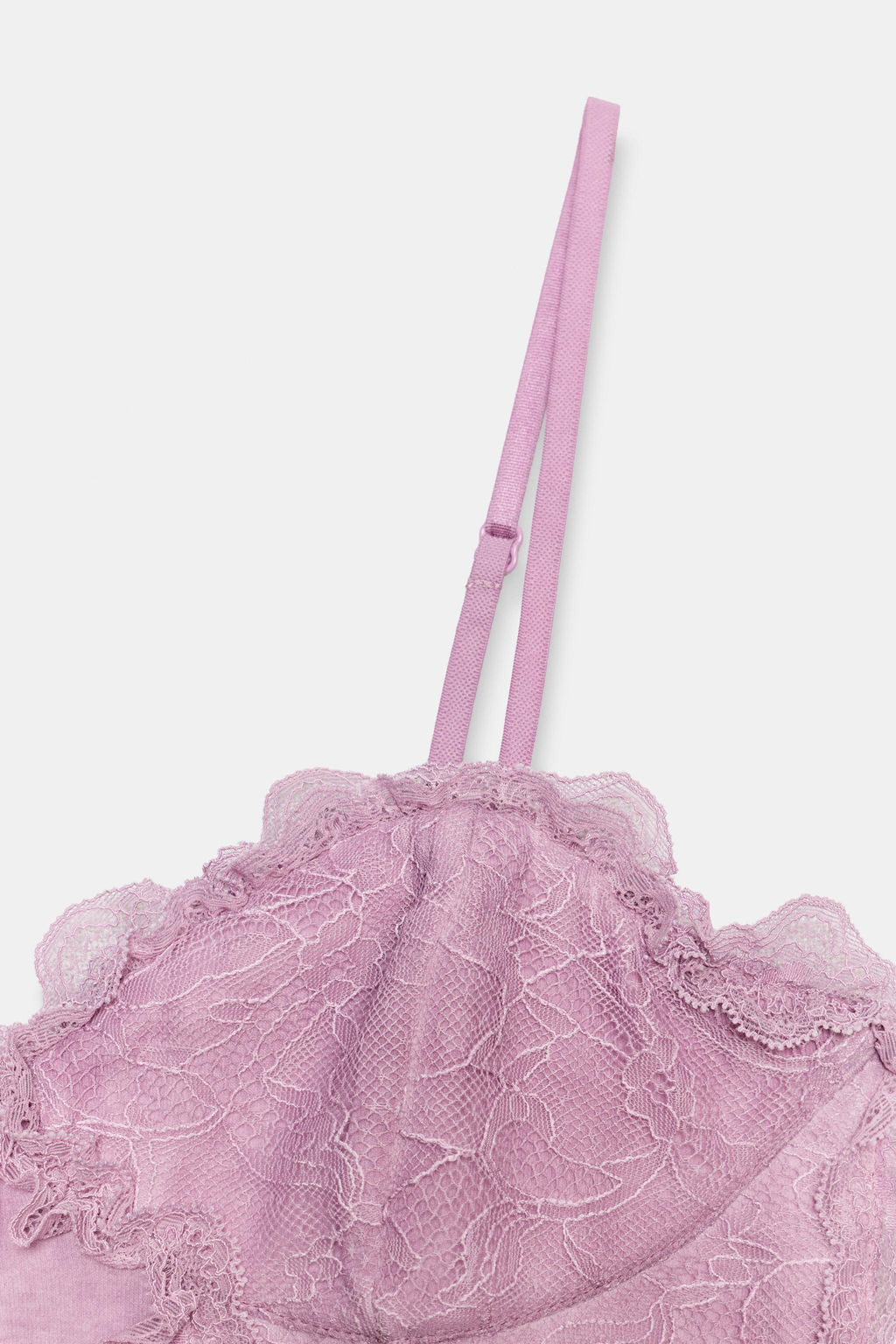 TOP CORSETERO COMBINADO ENCAJE / Rosa claro - Zara фото 6