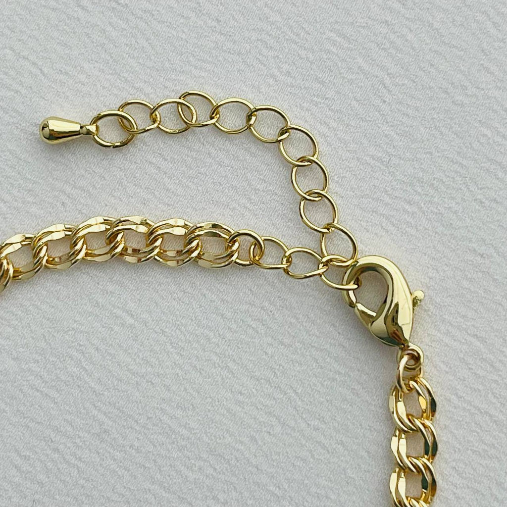 Браслет на цепочке из Аквамарина - Радуга самоцветов фото 4