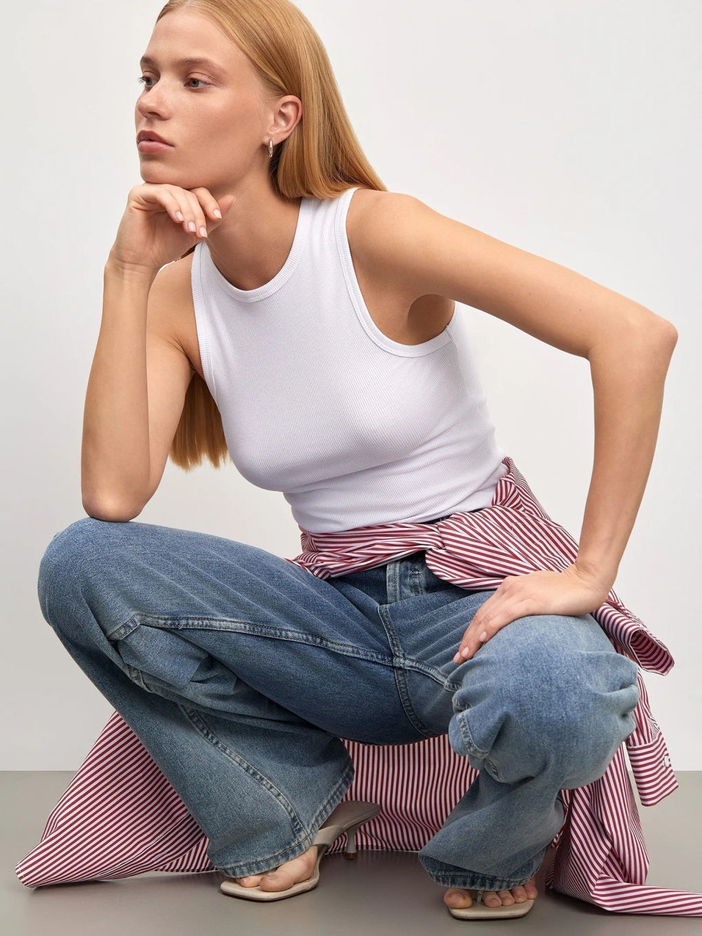 Рубашка в полоску - Emka фото 7