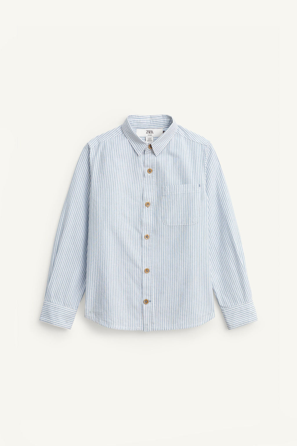 LIMITED EDITION STRIPED SHIRT WITH POCKET - Zara фото 5