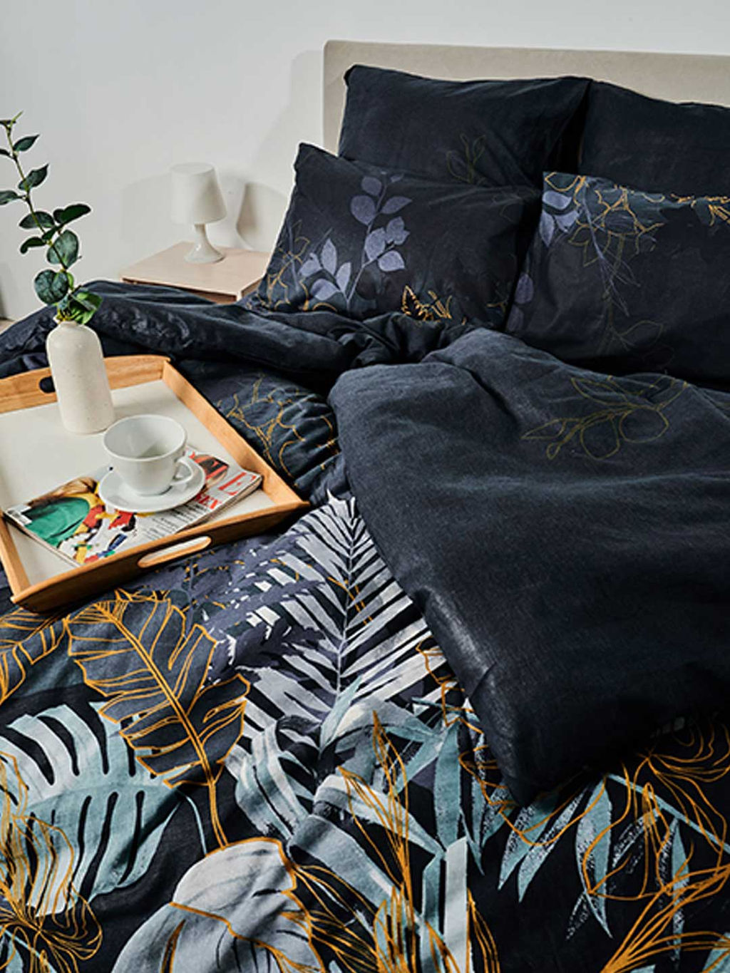 Пододеяльник бязь без молнии - Ночные тропики 180х215