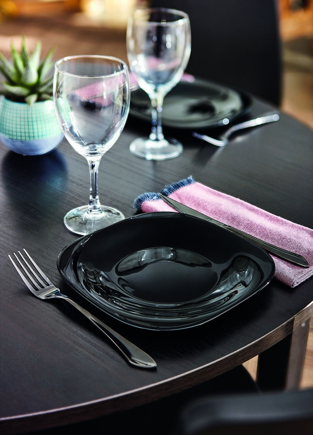 NEW CARIN/CARIN NOIR Тарелка обеденная черная 27 см, арт. L9817