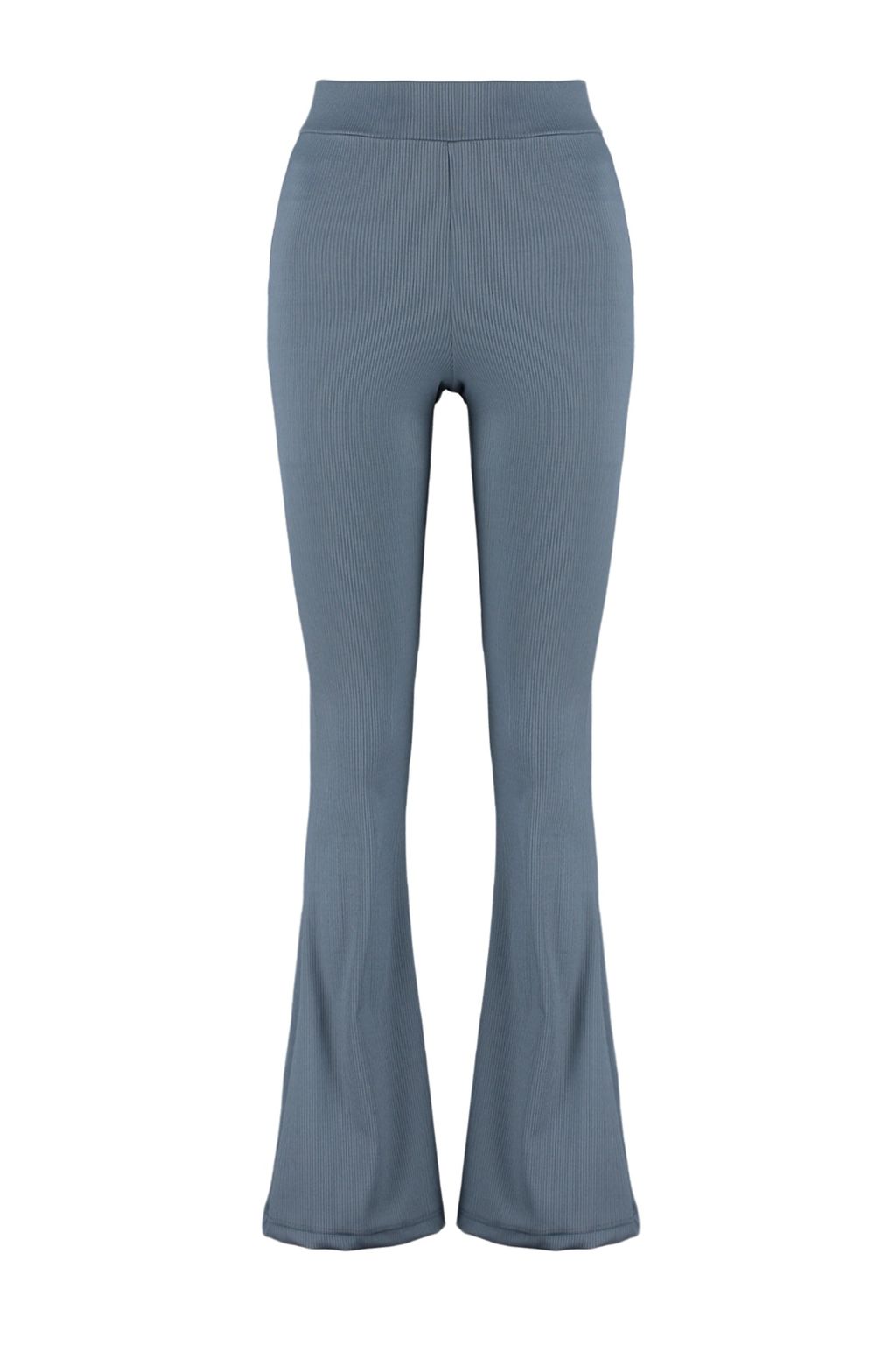 Antrasit Fitilli Flare/Ispanyol Paca Yuksek Bel Esnek Orme Tayt Pantolon TWOSS23PL00135