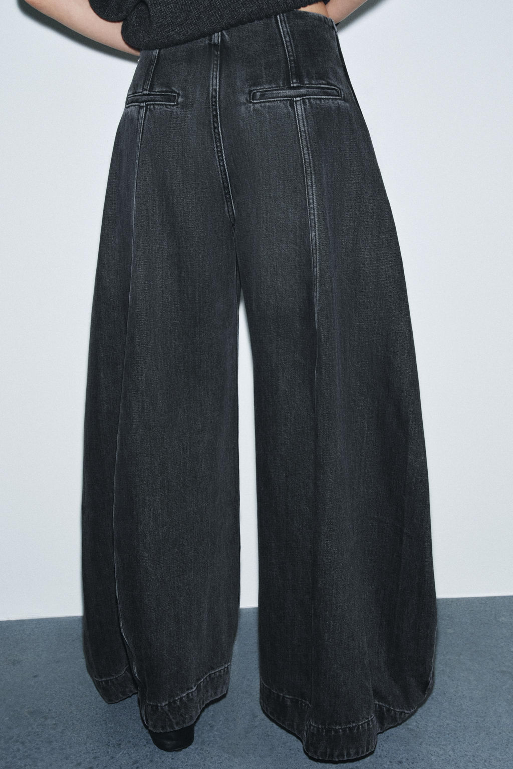 ZW COLLECTION BALLOON HIGH-WAIST JEANS - Zara фото 3
