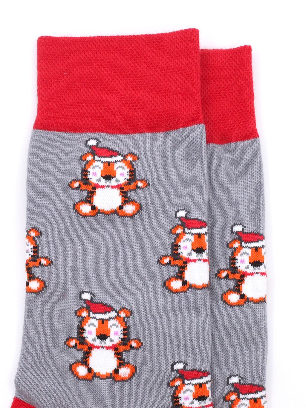 Носки НГ р.35-40 Wow Тигрёнок на сером - Krumpy фото 2