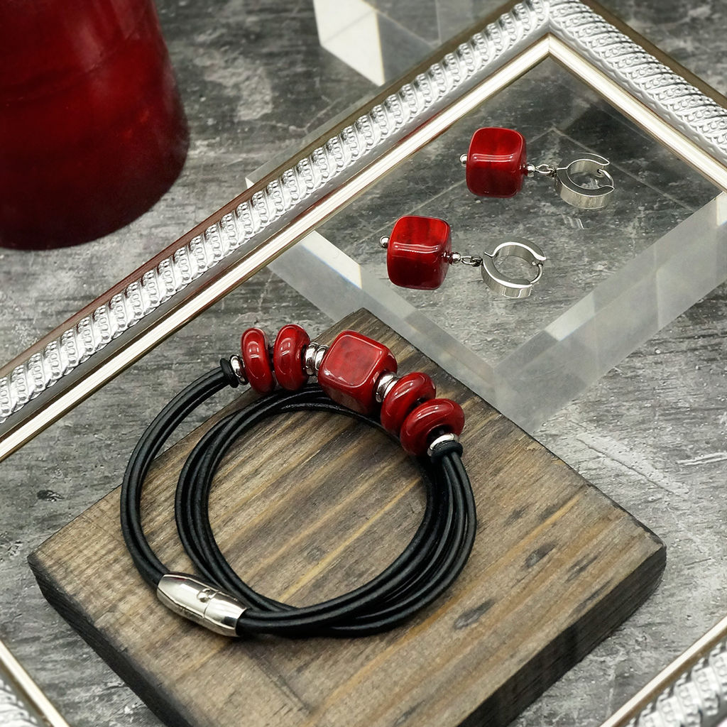 Серьги из муранского стекла CLASSIC LS3378 - Vloes фото 6