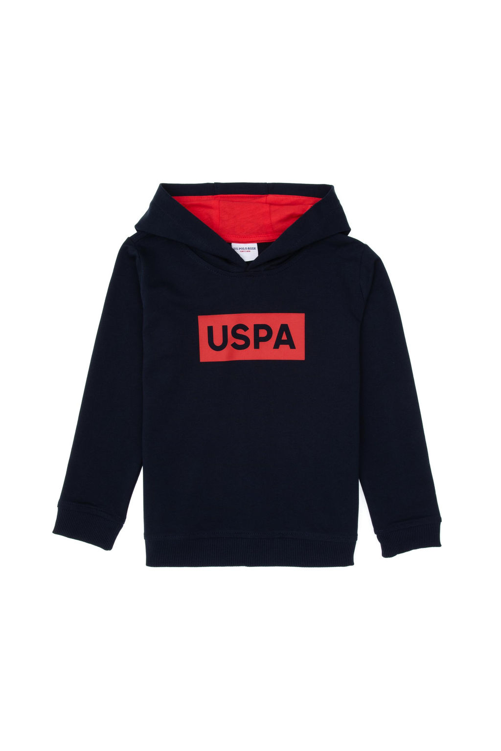 Erkek _ocuk Lacivert Basic Kap__onlu Sweatshirt
