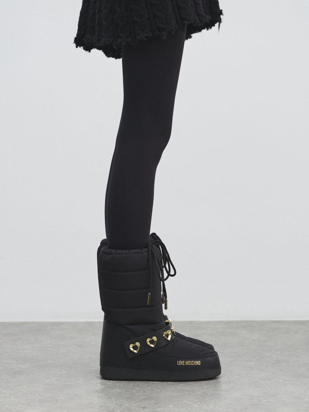 Женские дутики LOVE MOSCHINO SKI BOOT Артикул 4562709, черный  фото 6