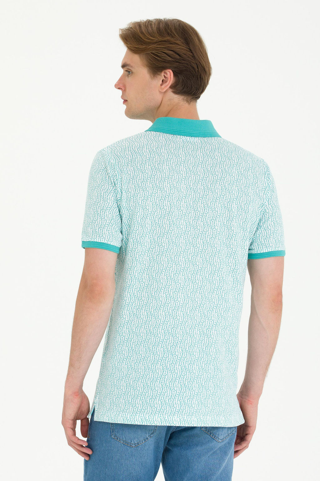 Мужская мятная футболка-поло Неожиданная скидка в корзине - U.s. polo assn фото 12