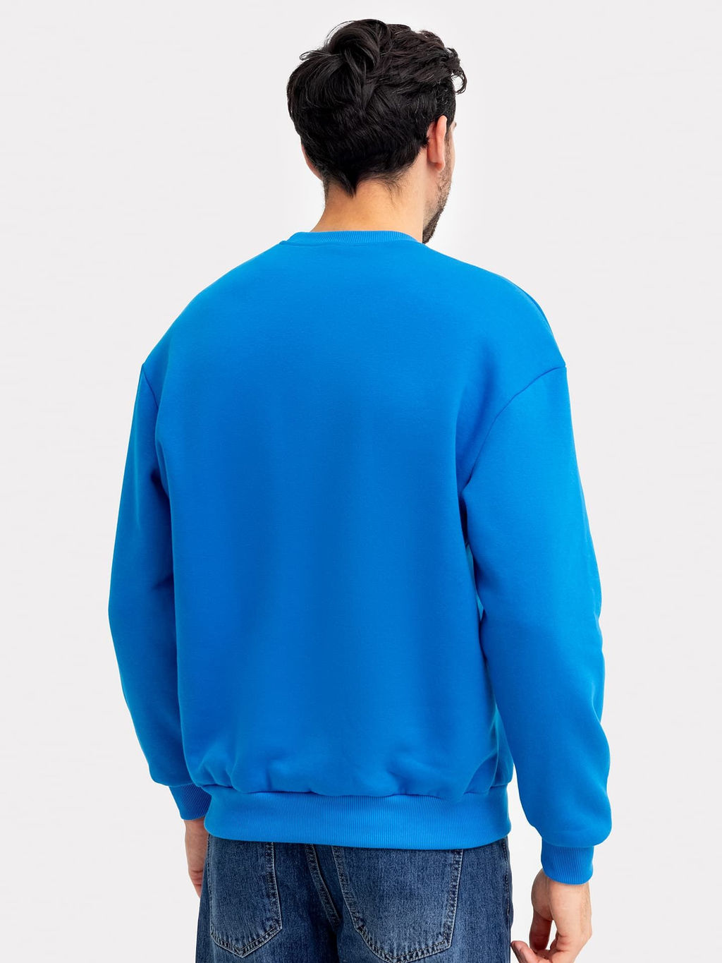 Джемпер мужской ультрасиний с печатью - Mark formelle фото 3