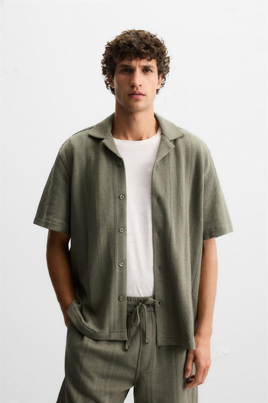 TEXTURED JACQUARD SHIRT - Zara фото 3