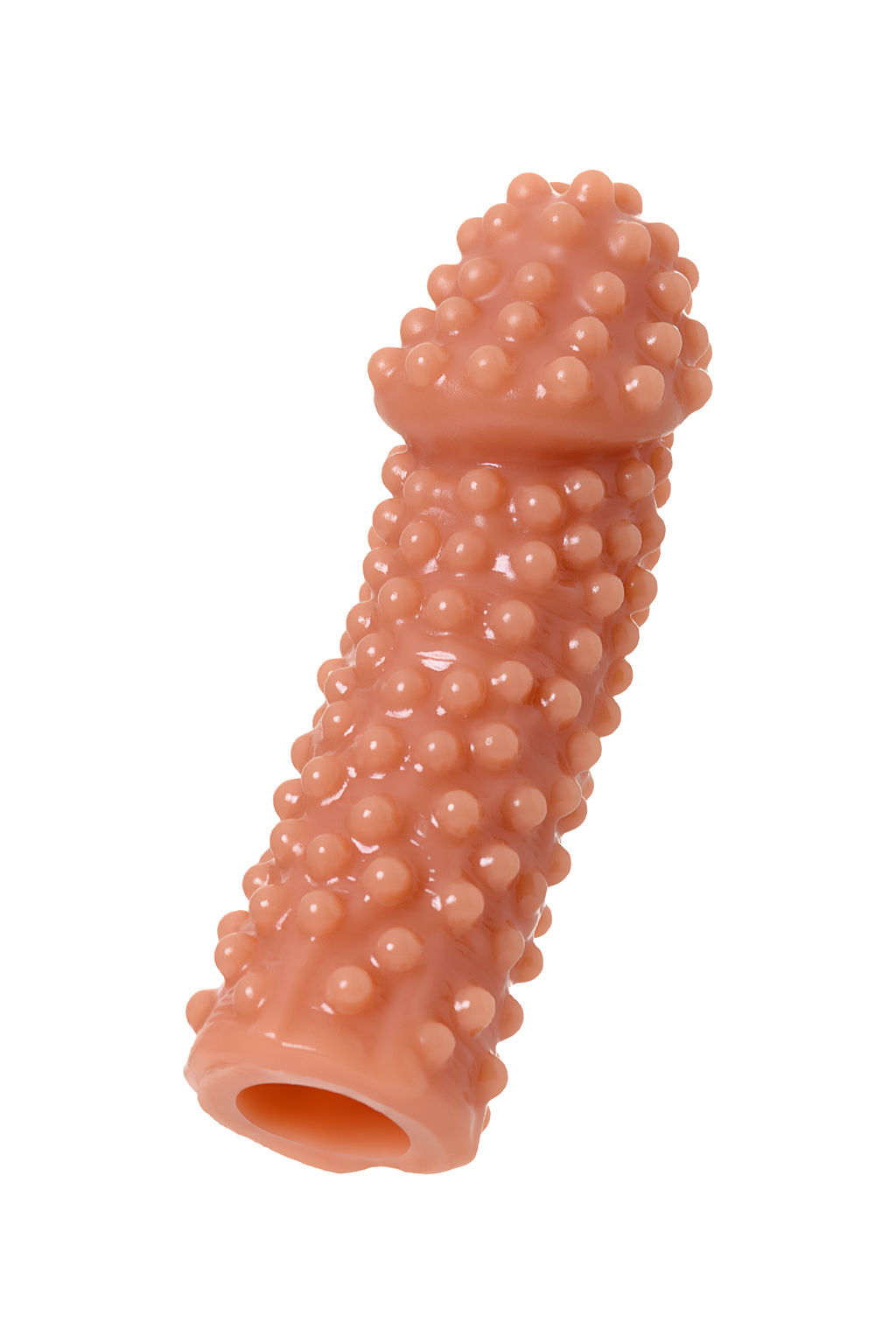 Насадка реалистичная KOKOS EXTREME SLEEVE 10-S с дополнительной стимуляцией, TPE, телесная, 14.7 см