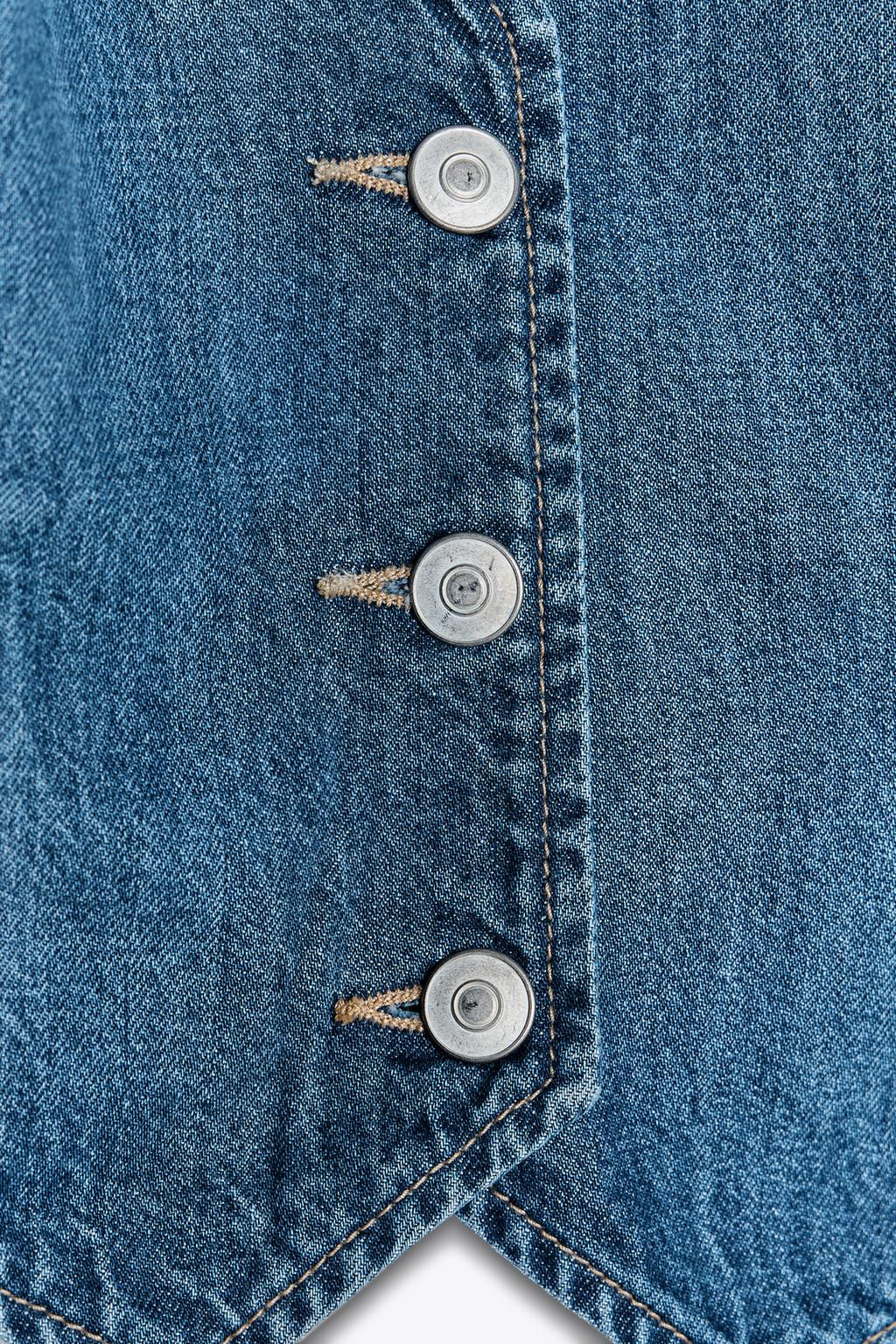 TIE DENIM TOP - Zara фото 9