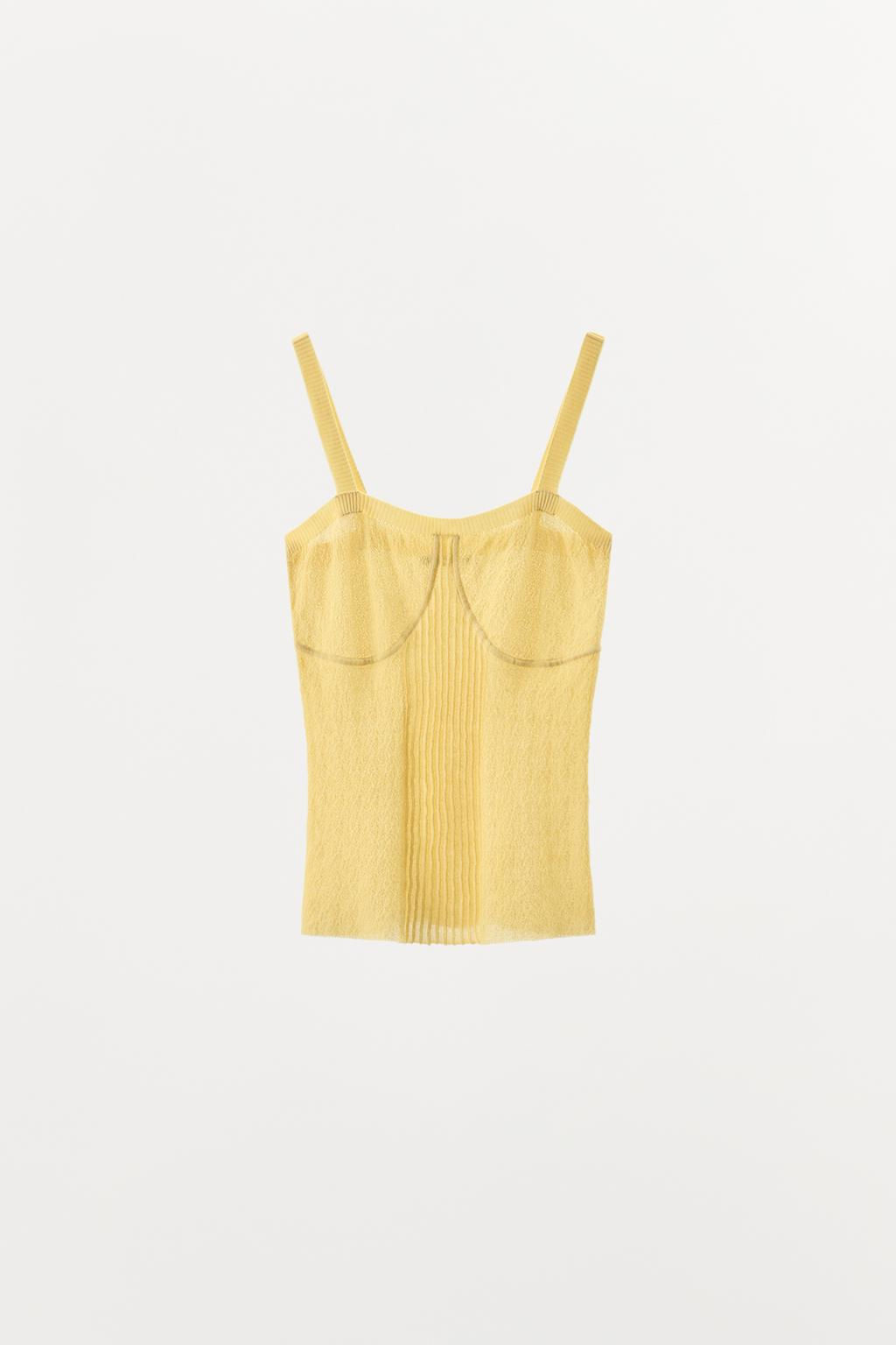 PLEATED KNIT TOP - Zara фото 3