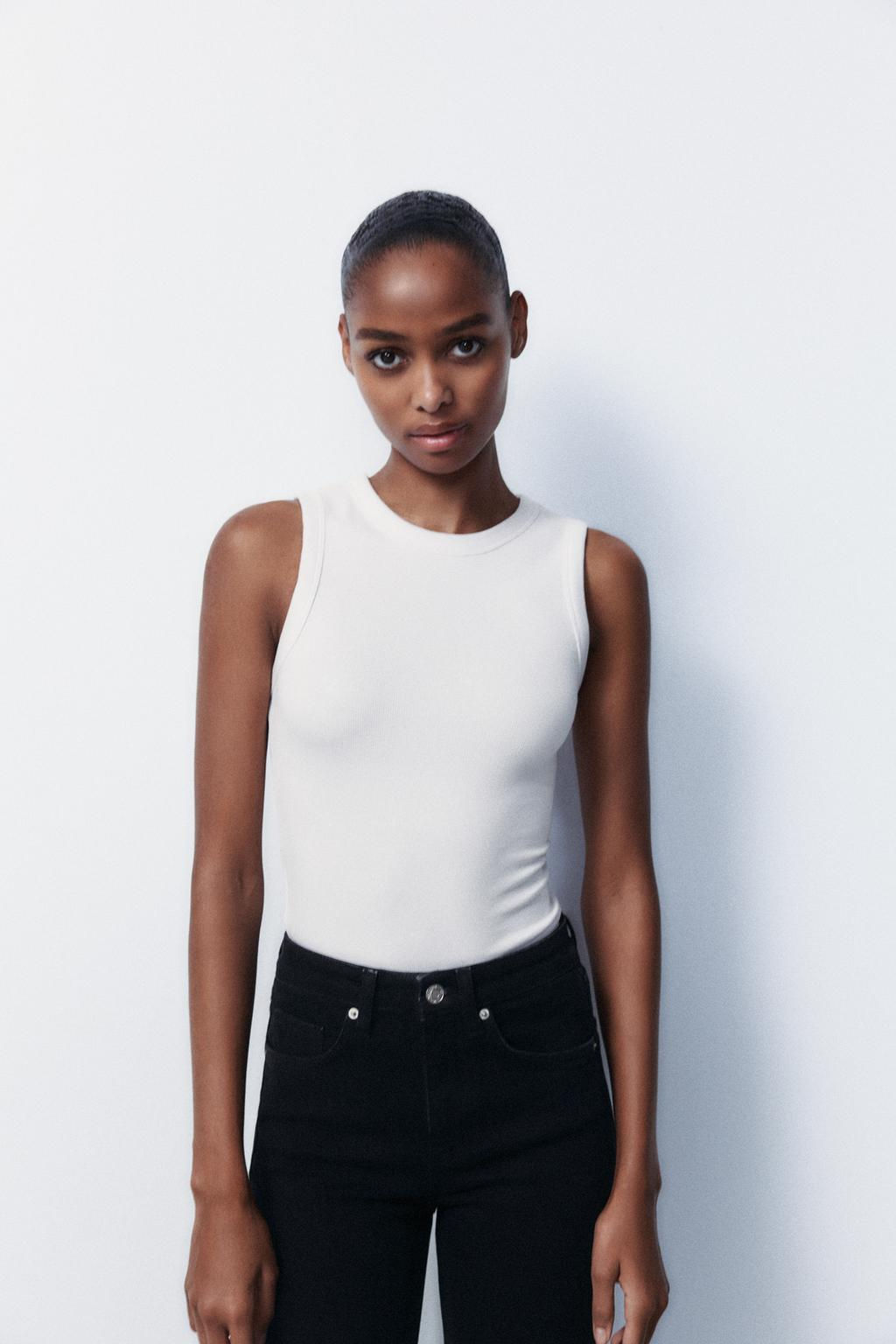 TRF CROPPED FLARE HIGH-WAIST JEANS - Zara фото 20