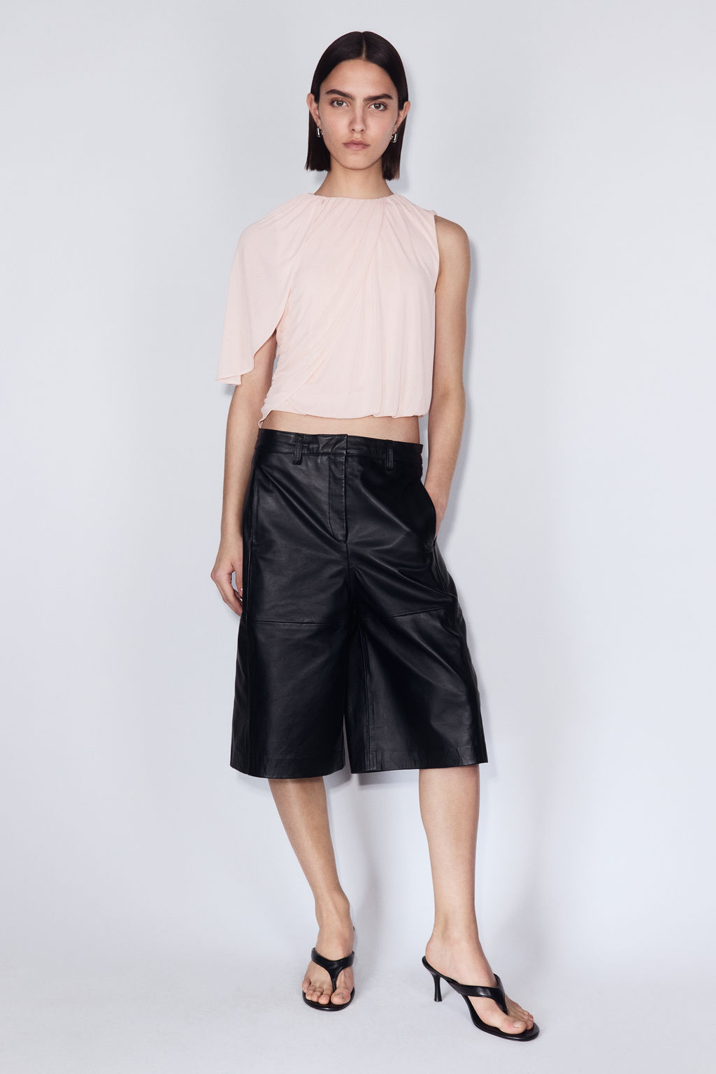 Top cropped con capa decorativa - H&m фото 2