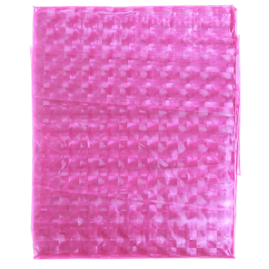 Штора для ванной EVA 180х180см "ЗD плитка" фуксия, 12 колец, в пакете (Китай)